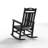 Outdoor Patio HDPE Rocking Adirondack Chair-930783620
