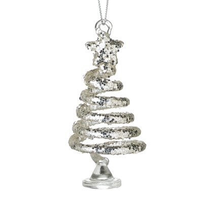 8cm Glass Holiday Shaped Ornament