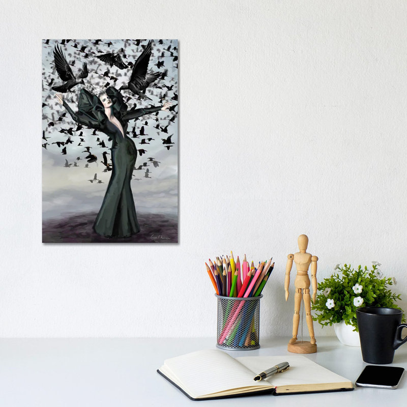 The Birds 4 - Wrapped Canvas Painting, 20.32 cm H x 30.48 cm W