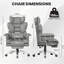 Ergonomic High Back Executive Office Chair with Footrest, Pocket Spring Cushion-398551780