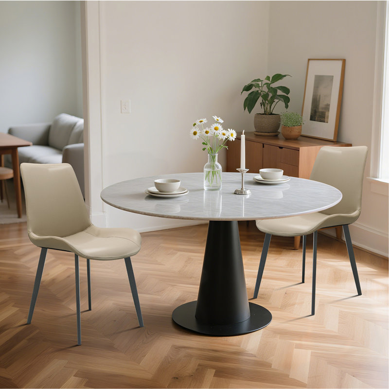 Ensemble de 2 chaises en cuir Pu, Tanné