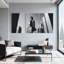 Cités et pays, ensemble de 3 toiles d'art moderne-436190251
