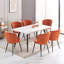 Villafane Modern Upholstered Round Seat Dining Chairs-907015803