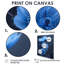 «Blue Mon monochrome Ethereal Beauty Poppies», impression d'art mural coquelicots-722450149-722450136