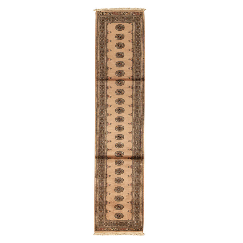 Hand Knotted Wool Area Rug in Beige