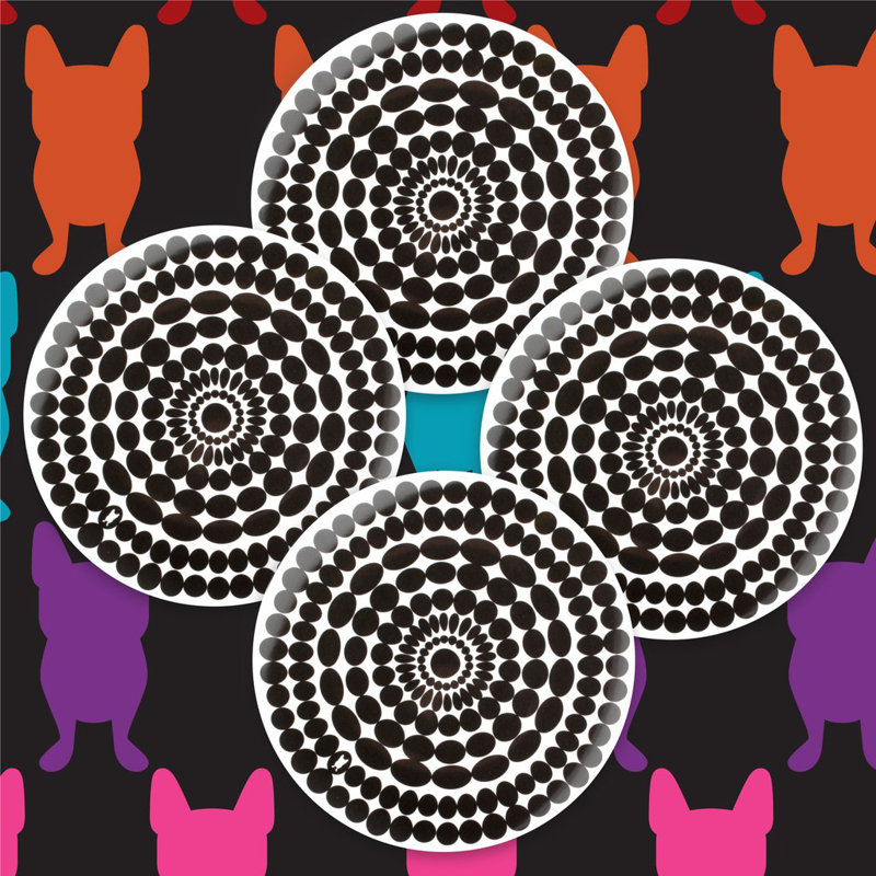 Foli 4-Piece 9" Melamine Salad Plate Set
