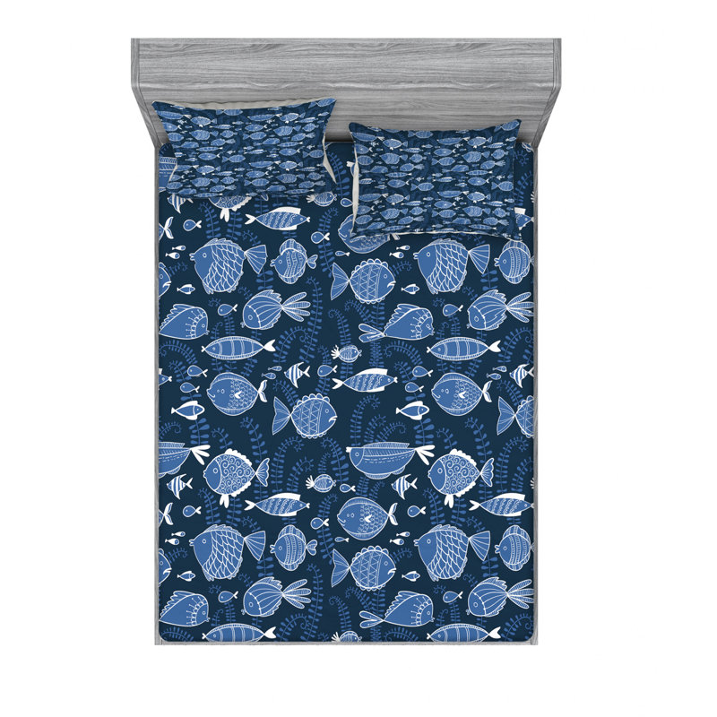 Microfiber Sheet Set, Full/double Sheet Set with Fitted Sheet