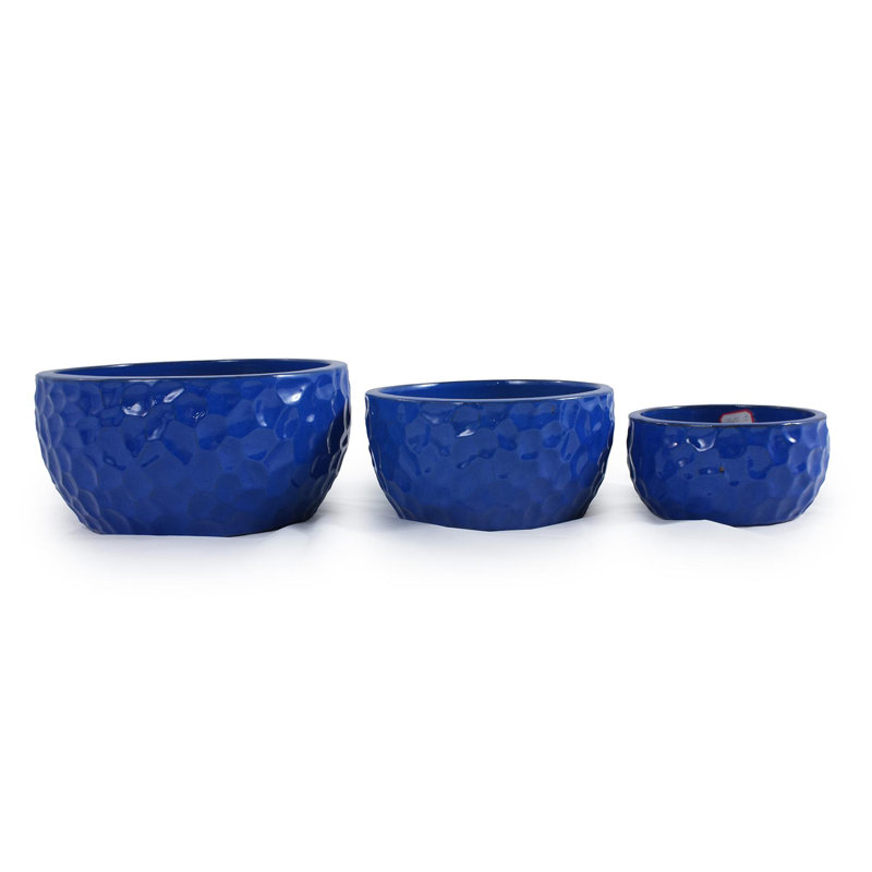 High-quality ceramic flower pots, Antique Blue