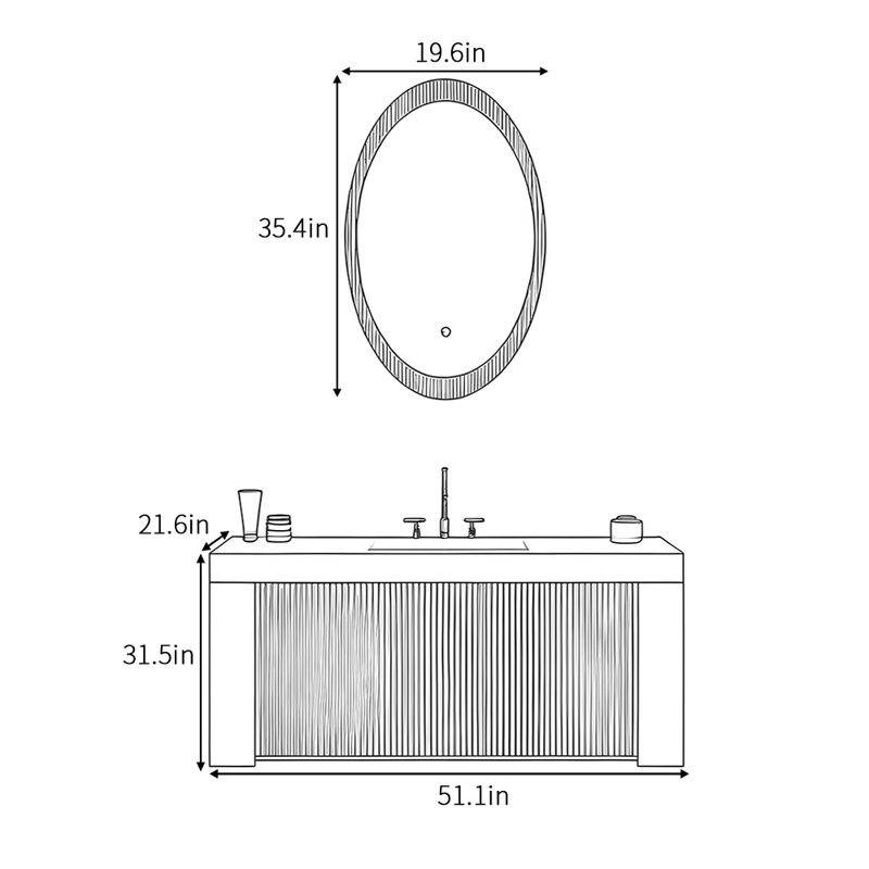 Armoire de salle de bain moderne et luxueuse de style nordique
