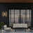 Layer LED Sconce for Indoor/Outdoor Use, Layered Panel Design, Brass Interior, 3-CCT Selectable, Wet Rated-974911305