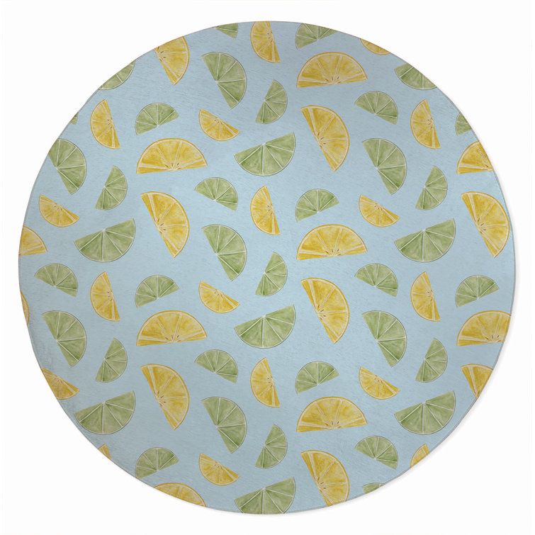 Summer Limes & Lemons Outdoor Rug