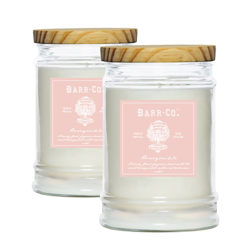 Barr-Co. Honeysuckle Tumbler Candle Set