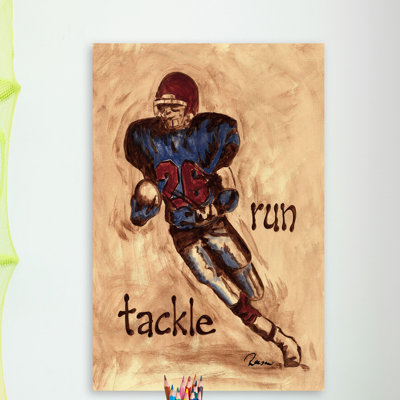 "Runner" par Reesa Qualia, reproduction sur toile tendue