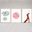 3 Piece Wrapped Canvas Wall Art