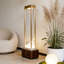 Fontaine d'eau autoportante de style zen chinois, dorée et marron, pour salon