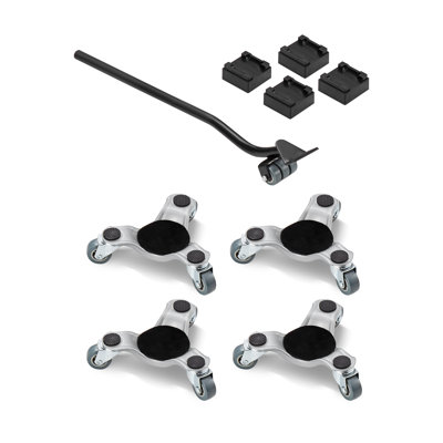 Furniture Dolly 4 pcs Steel Tri-dolly Set Furniture Mover 440 lbs Capacity