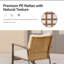 Aljaquan Patio Wicker Rocker with Cushions