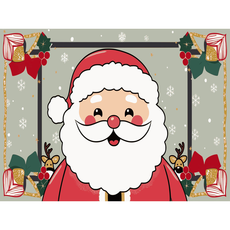 Tapis vacances de Noël The Holiday Aisle®, Tapis de couloir 2 pi x 4 pi