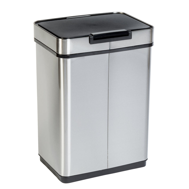 Poubelle à capteur de mouvement en acier inoxydable 13 gallons Speicher, Chrome