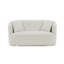 Causeuse en chenille beige avec 2 coussins-525632510