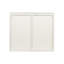 Armoire moderne avec trois rangements, garde les choses organisées, tablettes de rangement blanches de 28,09 po, connexion compacte-2048691786