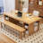 Walnut Rectangular Solid Wood desks-107276577