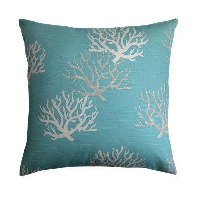 Hafwen Floral Feather Reversible Throw Pillow