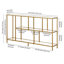 Anishia 52'' Glass Top Console Table-1936045733