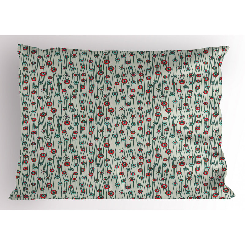 Funky Polyester Floral Sham Set, Twin