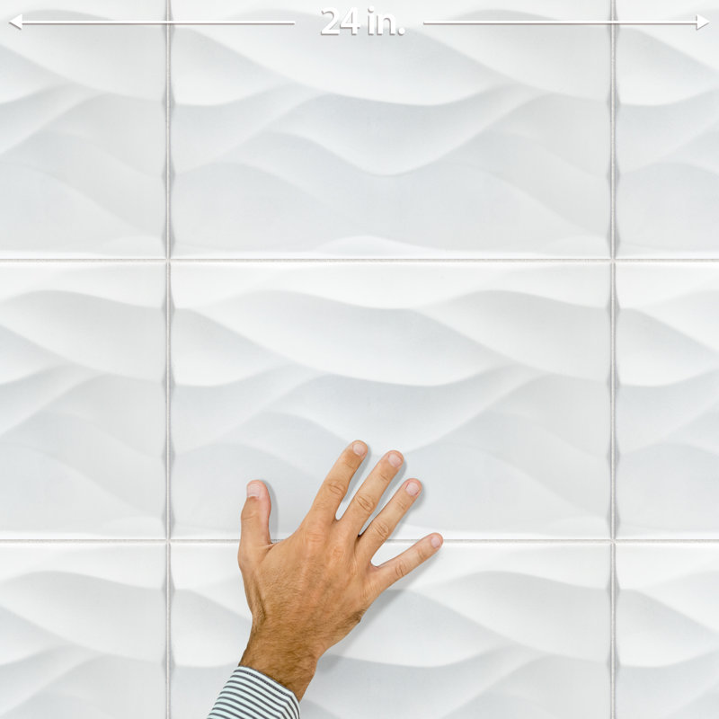 More Natur Matte 10" X 16" Ceramic 3D Look Wall Tile