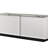 Matilda 63" White Cabinet Console Table With White Faux Marble Top