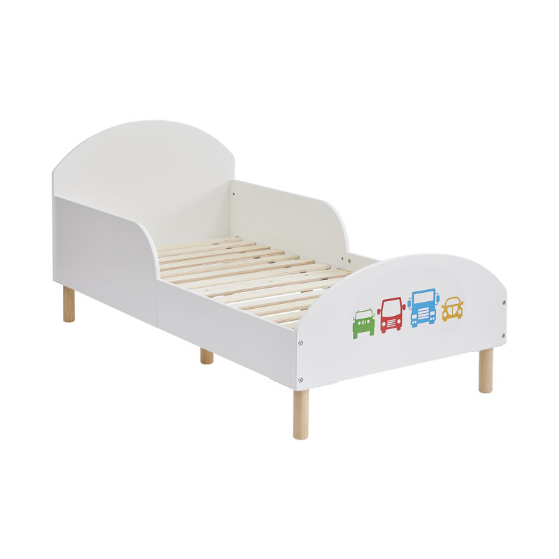 Kids White Toddler Bed – Transport