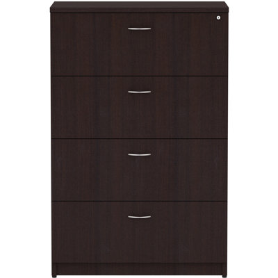 Orlanda Weathered Charcoal 4-Drawer Lateral File
