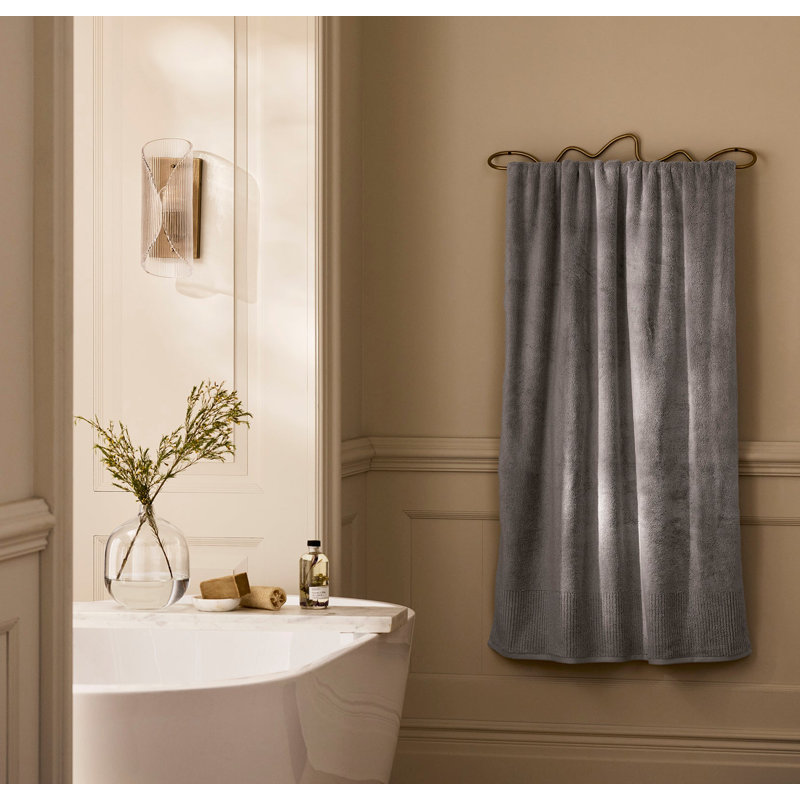 Turkish Ultra Plush, Stone, Bath Towel - 1 Pack
