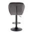 Dequavious Swivel Upholstered Adjustable Height Counter Stool with Metal Frame-657945753