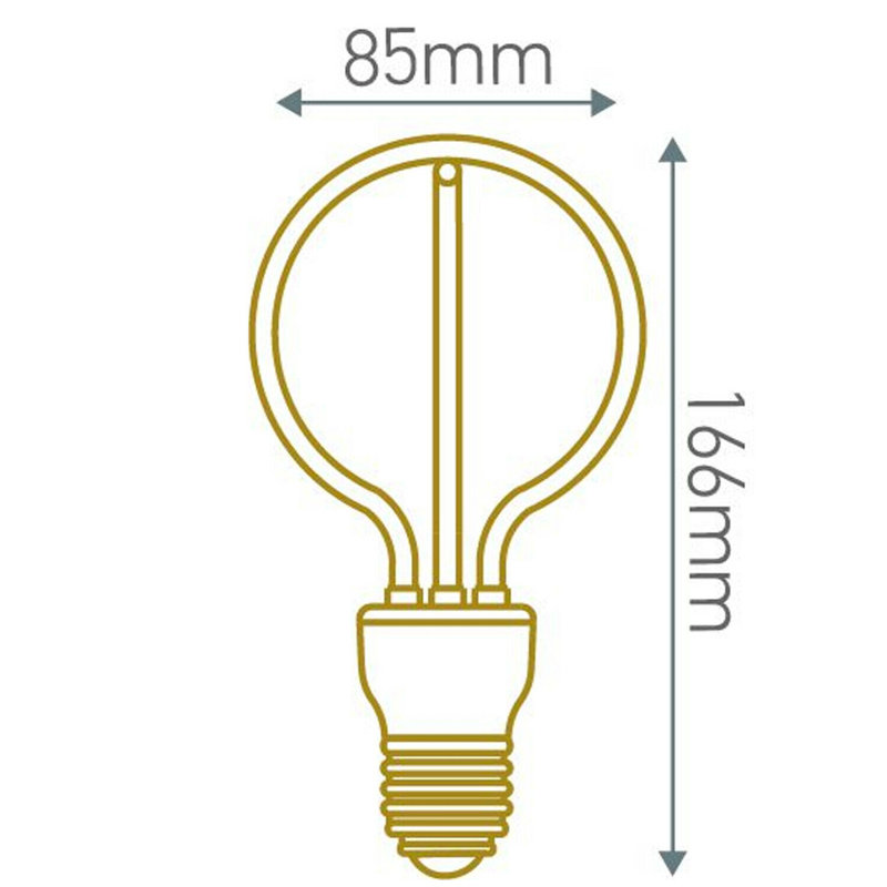 Shutt 8W E27 LED Vintage Edison Light Bulb Amber