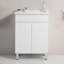 Armoire de salle de bain ondulée 24 po avec lavabo en céramique