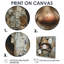 Beige gnome espion dans une enceinte en bois - art mural gnome-1694805935-1694805936