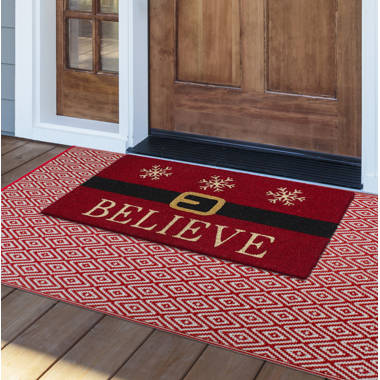 Double Front Door Mat, Large Christmas Doormat, Winter Doormat, Holiday Door  Mat, Rustic Christmas Decor, Doormat With Tree, Modern Doormat 