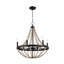 Luminaire suspendu noir Chandelier Farmhouse