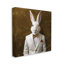 «Trinx White Rabbit in suit» par Roozbeh, reproduction d'art sur toile tendue-2021790936