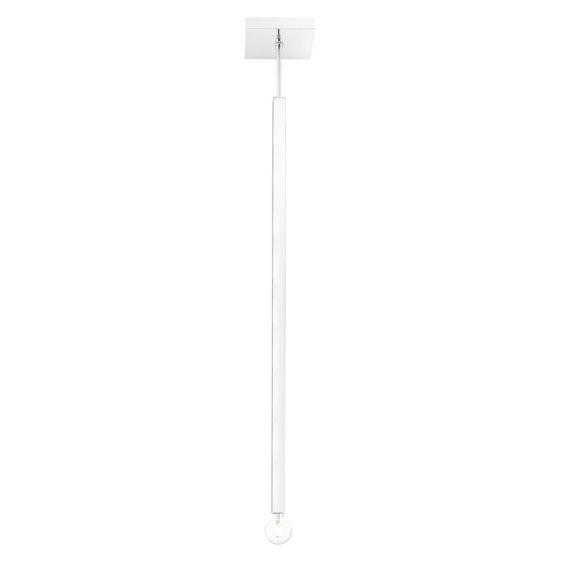 Luminaire suspendu à 1 lumière Zacari, Chrome poli