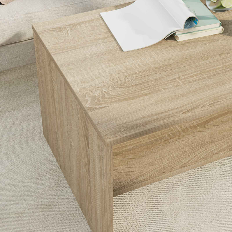 Coffee Table with Storage, Sonoma Oak, 40cm. H x 80cm. L x 50cm. W