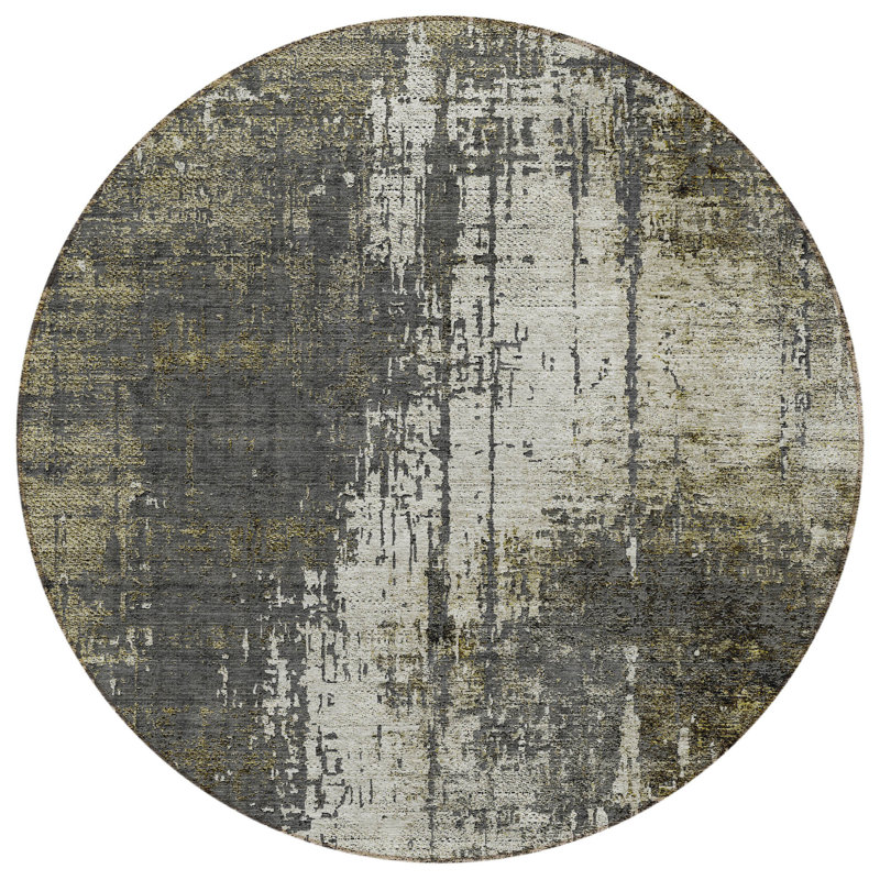 Tapis beige rond 8 po
