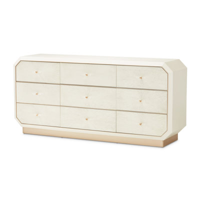 La Rachelle 9 Drawer 74" W Double Dresser