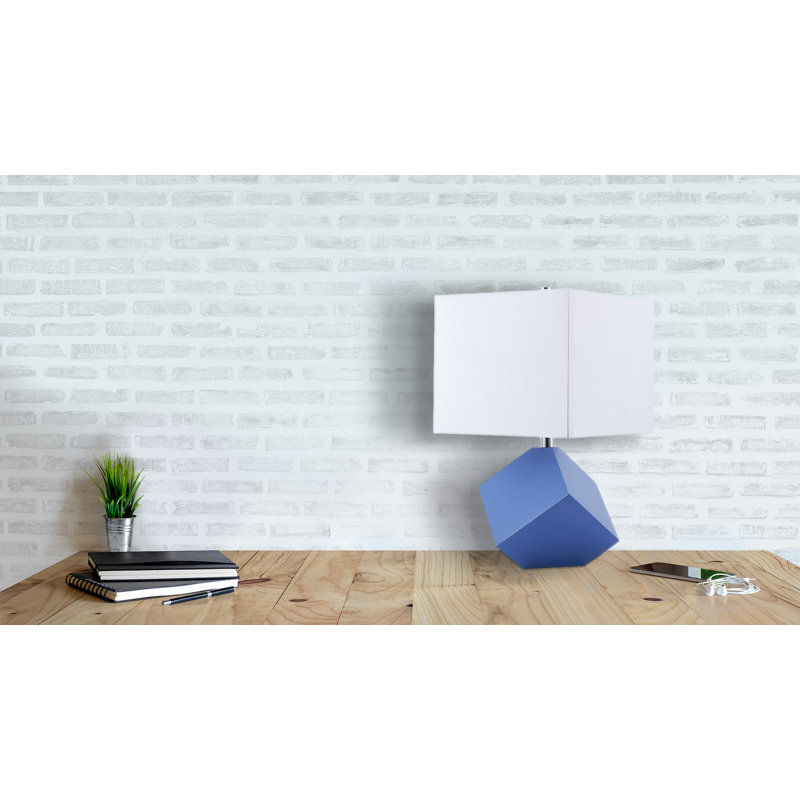 Lampe de table 25 po Luiza, bleu