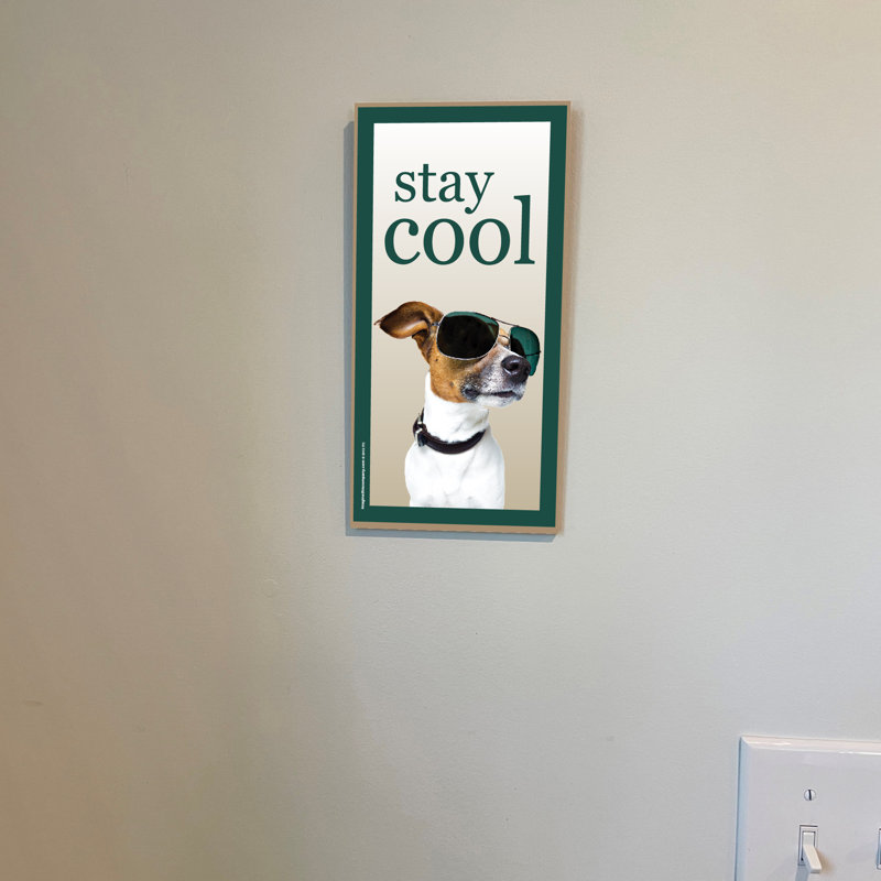 Panneau vertical en bois Stay Cool