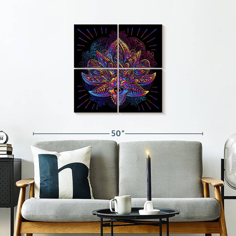 Œil de lotus sacré Kerrick, H 26 po x l 26 po