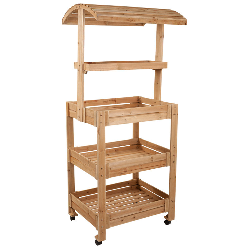 Sornson Merchandiser Shelving Unit, 166cm H x 67.5cm W x 54.5cm D, Natural