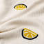Clementine Lemon Embroidered Knit Baby Blanket